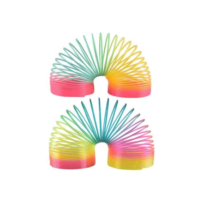 30pcs Rainbow Spiral Bobine, 24 Jouets de Balle Anti-Stress pour Filles &  Garçons, Balles Anti-Stress de Visage Drôles, Resso