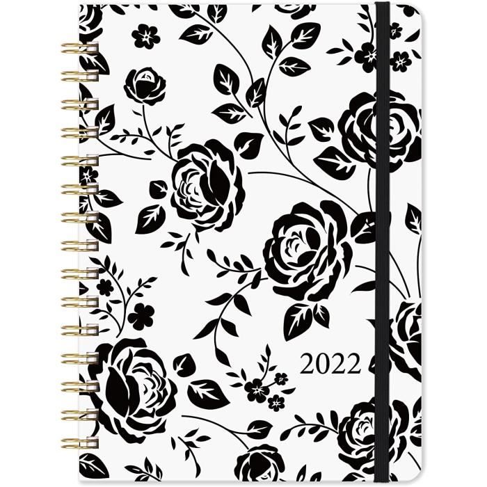 Agenda 2022 semainier 2022 avec papier épais de qualité supérieure15 x