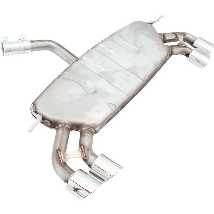 Catback Échappement pour VW Golf 7 VII MK7 13-19 R Look Double Silencieux Tipps