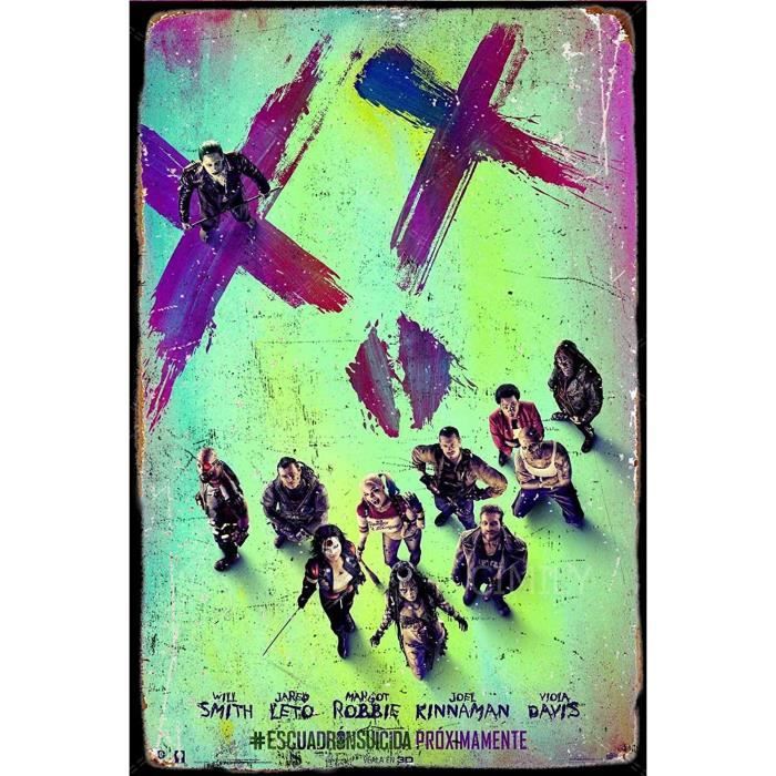 Harley Quinn Lets Go Save The World Ii Retro Fer Peinture Affiche Plaque Decoration Murale x30cm 769 Cdiscount Maison