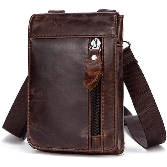 Pochette Homme Bandoulière, Pochette de Ceinture de Téléphone Portable,  6.0 Universel Smartphone Sac en Bandoulière Homme Sacs Portés Epaule  Ceinture de Clip de Housse Sacoche Banane Sac de Randonnée : :  High-Tech