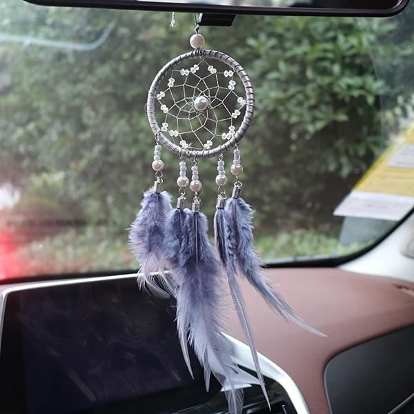 Acheter Décoration de voiture attrape-rêves, rétroviseur intérieur de  voiture suspendu, pendentif lune et étoile