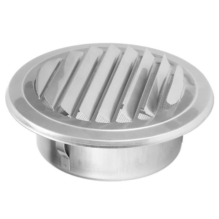 Grille ventilation ronde réglable clip D :97 mm - AUTOGYRE - blanc - PVC -  pour gaines ou conduits rigides - Cdiscount Bricolage