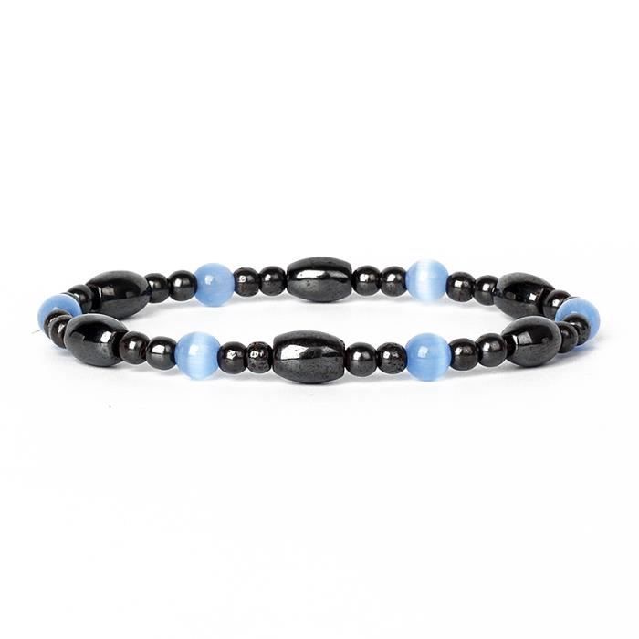 Bracelet Homme En Hématite Naturelle – Bijou Masculin élégant, Cadeau Anniversaire, Mariage Ou Quotidien - 4
