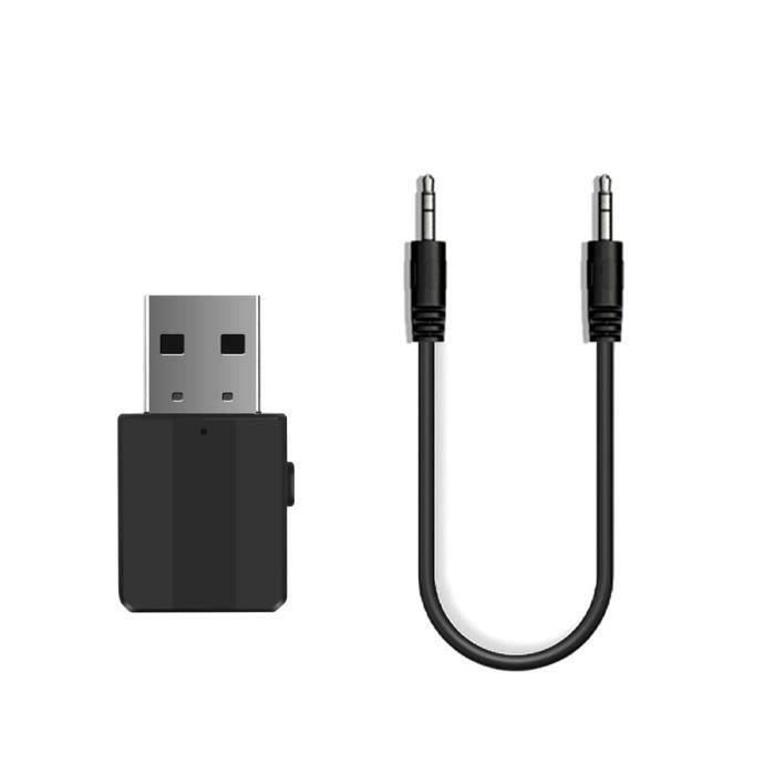 Adaptateur Audio sans fil Jack AUX 35mm récepteur Bluetooth 50 pour casque dordinateur de