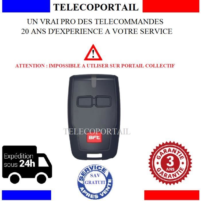Télécommande BFT MITTO 2 433.92 Mhz 2 Canaux - 28,90