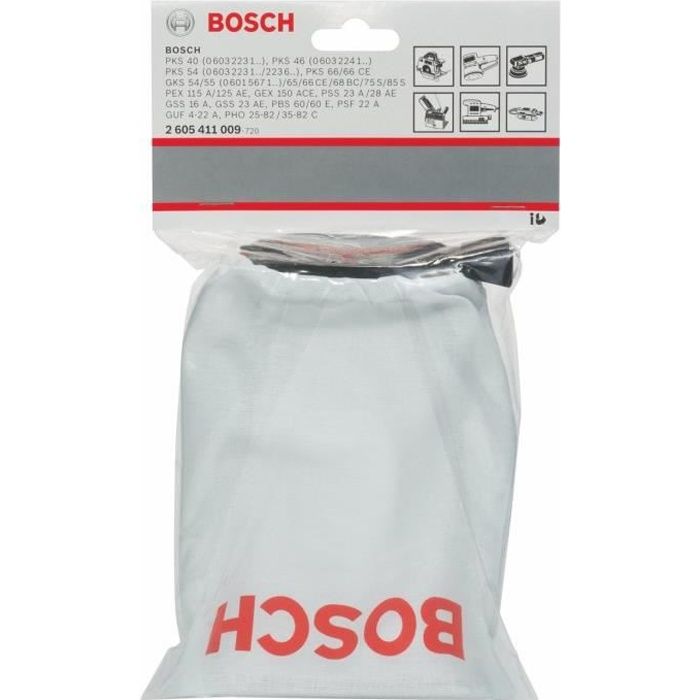 Bosch Sac à poussières Pour PKS GKS PEX GEX 150 ACE PSS GSS PSF GUF 4 PHO 25 8235 82 C - vue 2