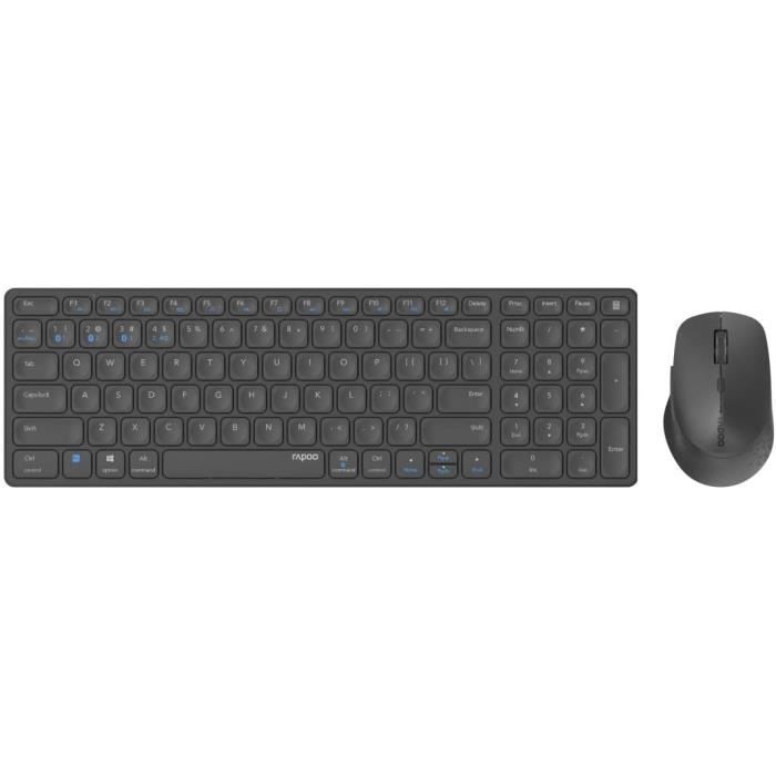 NGS SPELL KIT clavier Souris incluse USB Bluetooth AZERTY Français Noir