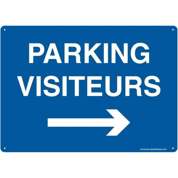Panneau Parking Réservé Handicapés 300x420mm - PVC Rigide 1.5mm Prépercé - Fabrication Française AUA SIGNALETIQUE