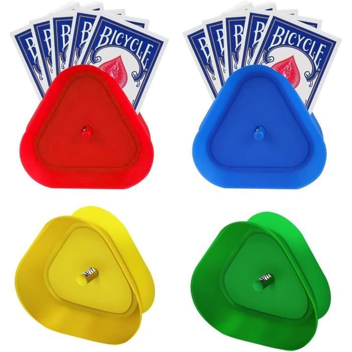 Porte carte plastique triangulaire pour cartes à jouer - Support en Porte carte plastique triangulaire pour cartes à jouer - Support en
