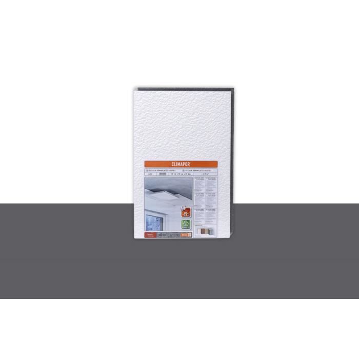 Climapor Dalle Isolante Graphite Mur Et Plafond 58 X 38 X 3 Cm Polystyrene Carton De 8 Sachets 7 2 M2 Cdiscount Bricolage