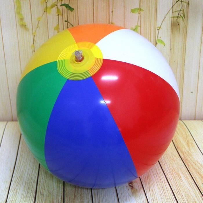 4 Ballons Gonflables Piscine/Plage - PVC Coloré - 30cm Diamètre - Jeux D'Eau