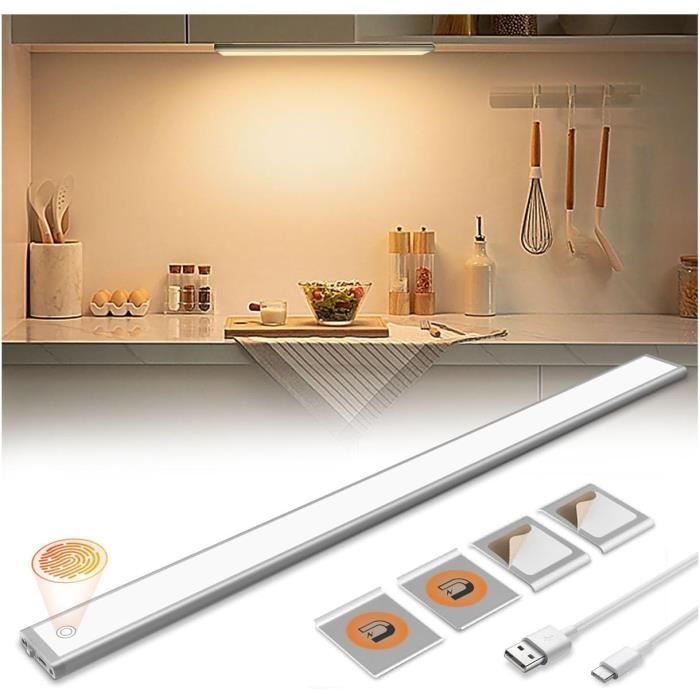 Design Tactile Led Réglette Led Cuisine 58Cm & 4500Mah À Détecteur