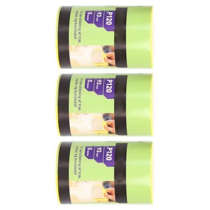 Rouleau de papier de verre 5M 4 pouces 100mm de large, grains 60-800, oxyde d'aluminium, support en tissu dur abrasif, rouleau de tissu émeri pour ponceuses à tambour  1420