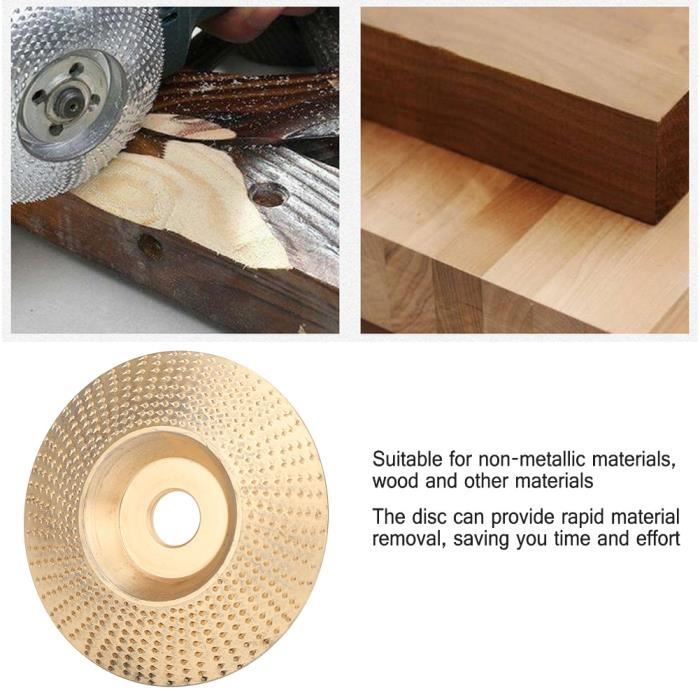 Disque à Bois Pour Meuleuse Disques En Acier Pour Meuleuse D'angle Pour Le Ponçage Et La Sculpture Disque Bois Meuleuse 125
