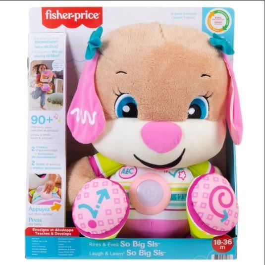 Meilleurs prix pour PELUCHE INTERACTIVE EVEIL GEANT - RIRES & EVEIL - So Big Sis