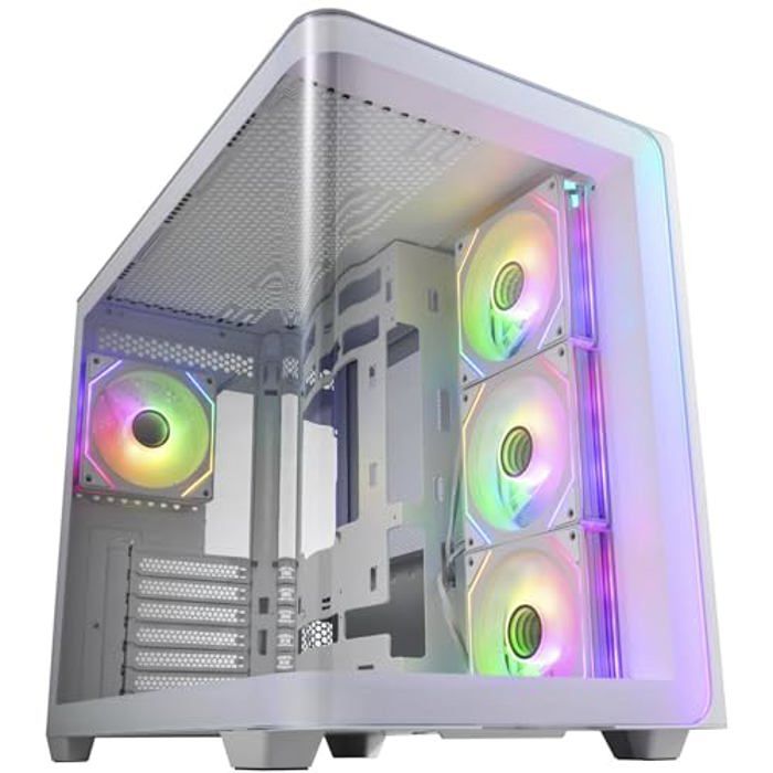 Boîtier PC - Fortron - Geh Midi M580-WA - Verre trempé - ATX/M-ATX/M-ITX - Blanc