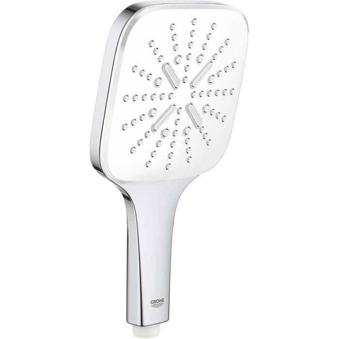 Douchette 3 jets GROHE Vitalio SmartActive 130 Cube Surface de jet Economie d'eau