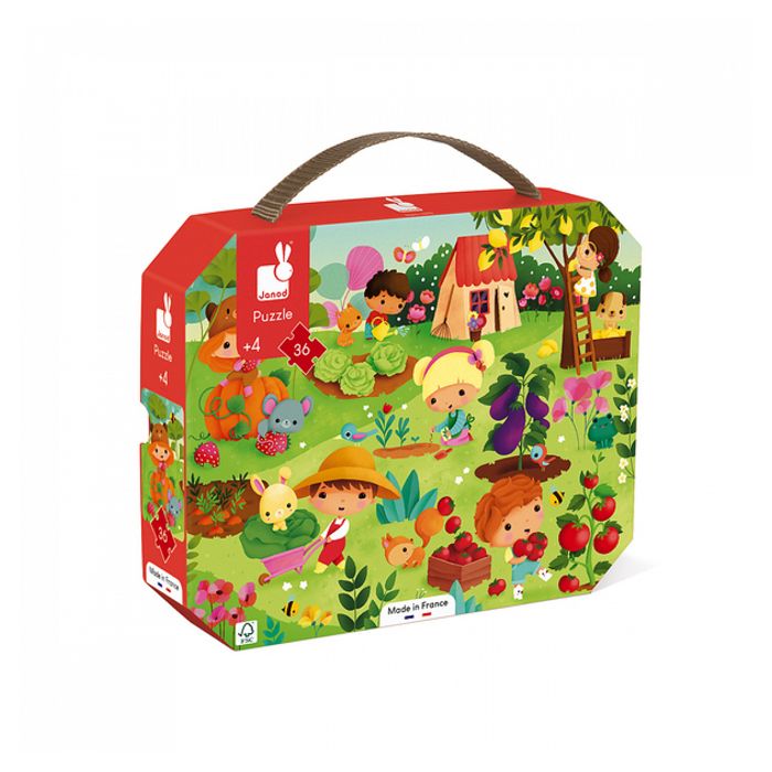 Puzzle enfant - JANOD - Mon jardin potager - 36 pièces - Paysage et nature