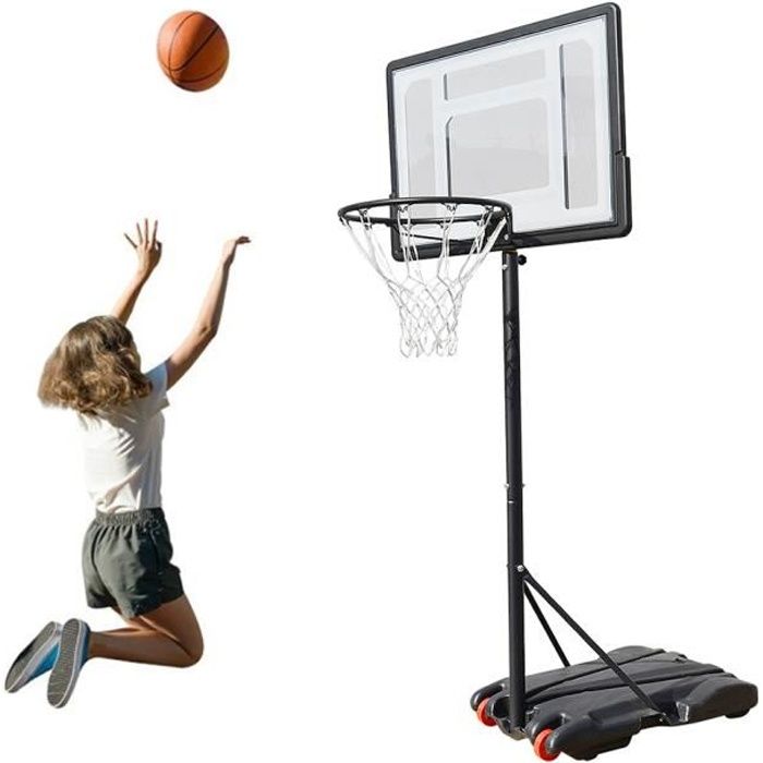 Panier de Basket Réglable avec Roues 130-305 cm - Ciel & terre Commerce