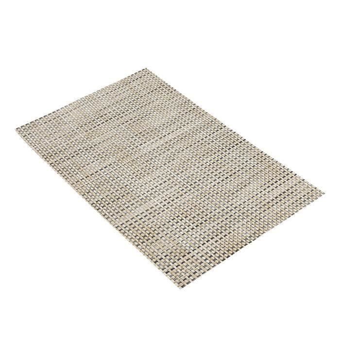 8 Sets De Table PVC Brun – Isolation Thermique & Anti-taches (Neuf)