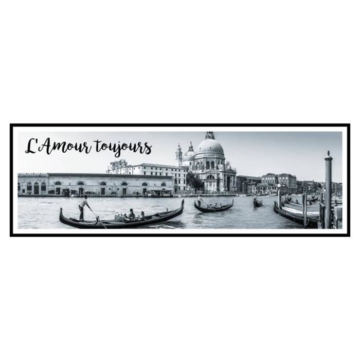 Toile Photo Citations Noir Blanc Venise L Amour Toujours 90x30 Cm A0148 Cdiscount Maison