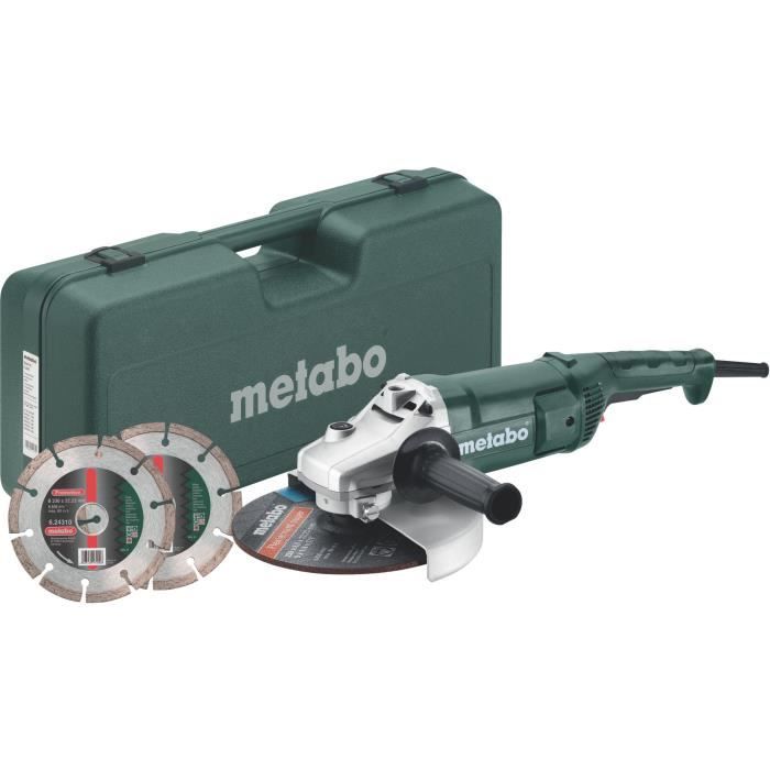 Metabo Meuleuse 230 Mm Wep 2200 230 Coffret 2 Disques Diamants Achat Vente Meuleuse Meuleuse 230 Mm Wep 2200 230 Cdiscount