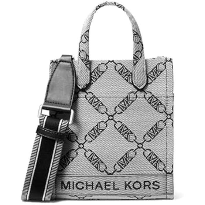 Sac à main MICHAEL KORS Gigi Gris Clair Porté Main Femme