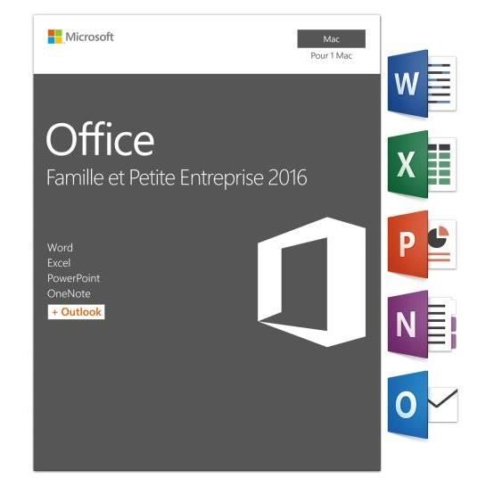Office Famille et Petite Entreprise 2016 – MAC / Version dématérialisée