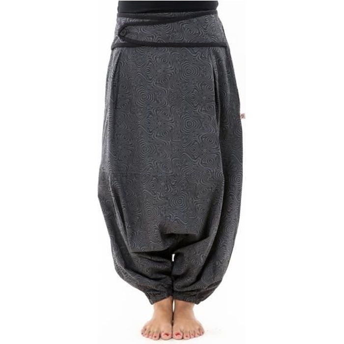 Sarouel noir top femme