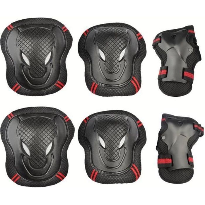 roller protections pour vélo coudières équipement de protection 6 en 1 avec genouillères skateboard protège-poignets Amusingtao Ensemble de genouillères