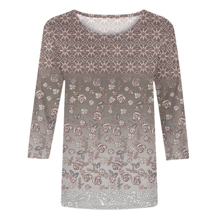 Sweat Femme Chat Mignon Manches Longues - Imprimé Animal Col Rond Pull Oversize Décontracté Automne Hiver
