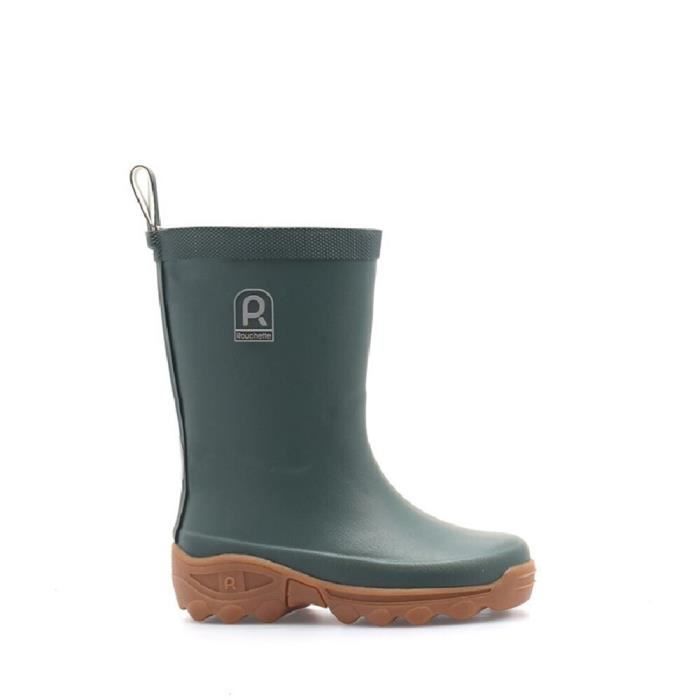 Bottes de pluie enfant Rouchette Clean vert 34/35 Vert