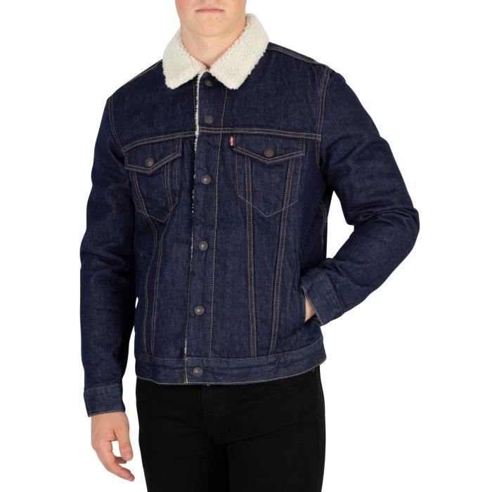 Type 2 Trucker Veste Jean Homme LEVIS BLEU pas cher - Veste en jean homme  LEVIS discount