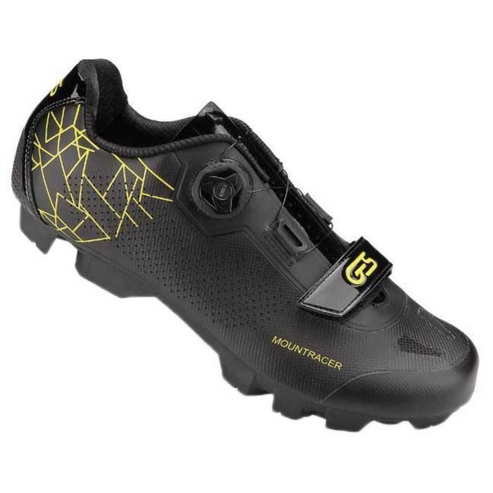 Baskets Cyclisme - GES - Mountracer 2 - Jaune-Noir - Respirantes - Adultes Mixte