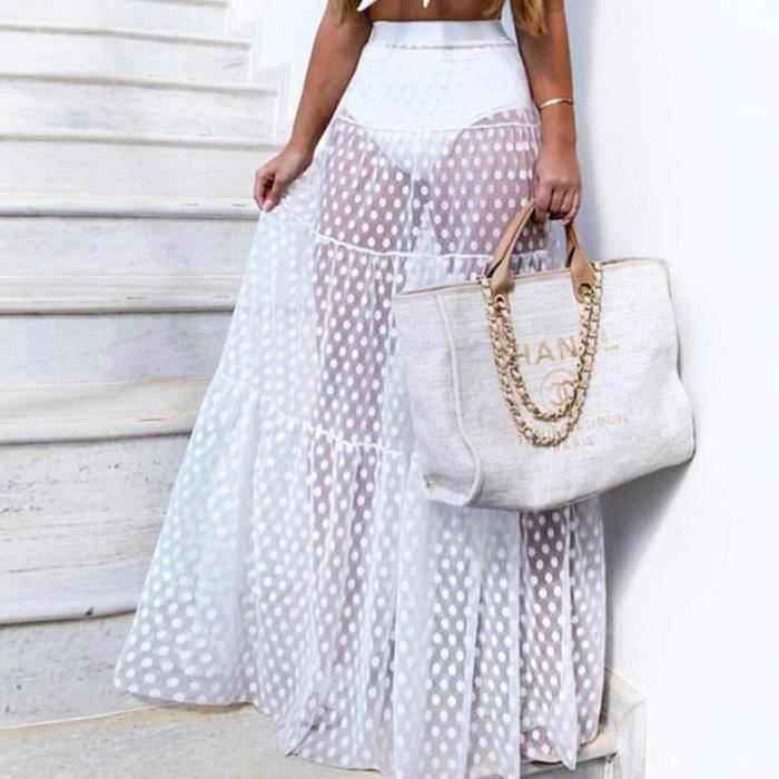 jupe transparente plage