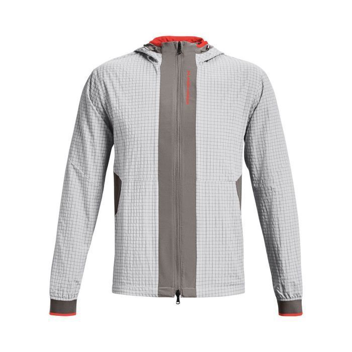 Veste coupe-vent Under Armour LEGACY WINDBREAKER - Réf. 1366186-066. Couleur : Gris. Détails. - Coupe plus ample pour un confort