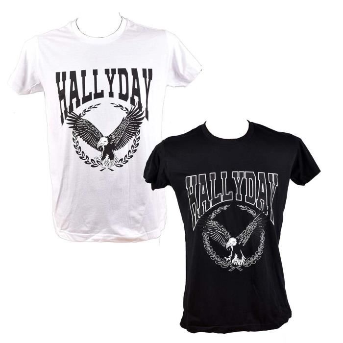 T shirt homme Licence JOHNNY HALLYDAY - Pack de 2 T-Shirts Hallyday