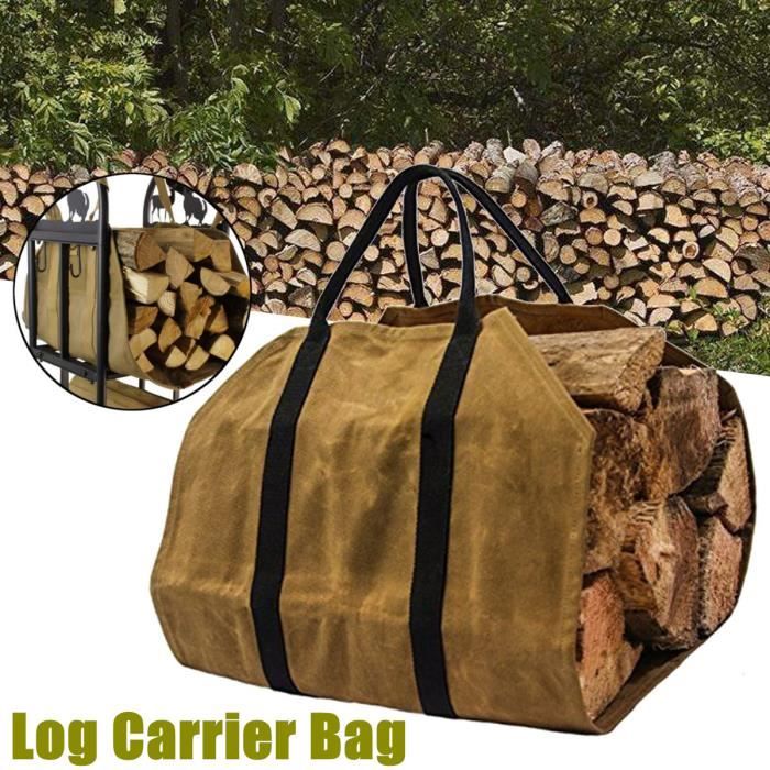 Panier Sac à bûche Anse Porte bois de chauffage Pr