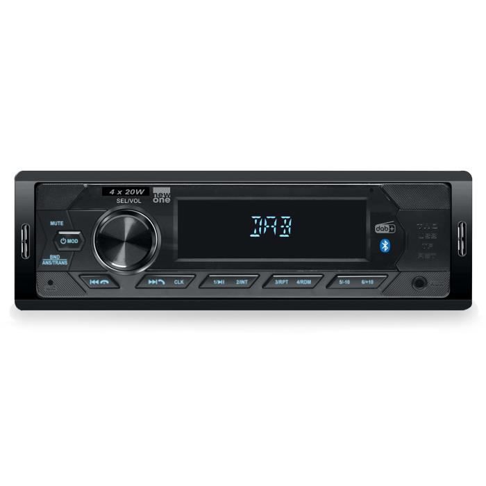 Auto Radio NewOne AR390DAB - 80 Watts - FM/DAB+ avec Bluetooth et USB/Micro  SD - 4 x 20 W - Cdiscount TV Son Photo