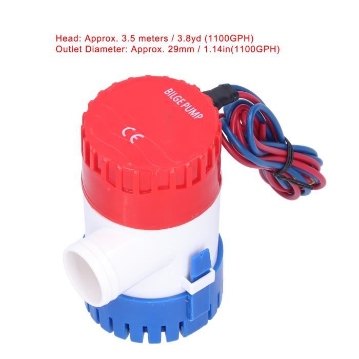 Pompe De Cale Submersible Automatique SEAFLO 1100 GPH 12V - Tout-en-Un Avec Interrupteur Flotteur