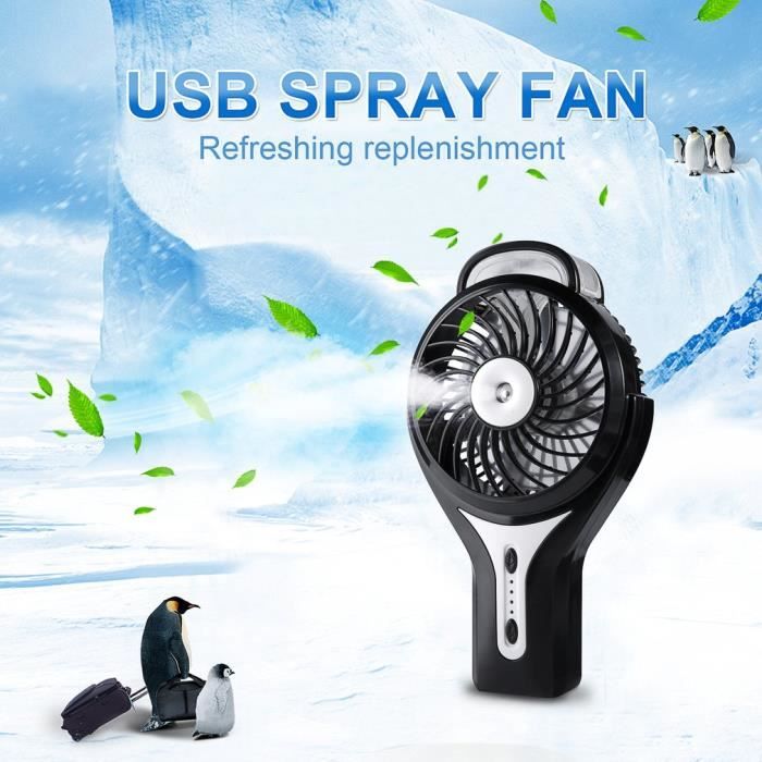 Ventilateur - OUTAD - Mini USB - Rechargeable - Portable - Noir - Outad