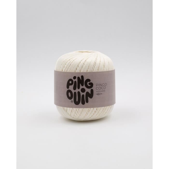 2 Pelotes De Laine 100% Coton - 100g Chaque - Couleurs Changeantes Beige/blanc