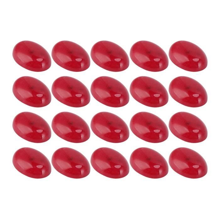 Lot de 36 perres préceuses en vrac cabochon ovale cornalne naturelle