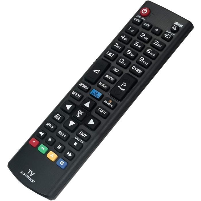Télécommande De Remplacement Pour LG TV - Modèle AKB76040301 - Compatible 55UQ75006LF, 50UP7000PUA, 32LM577BZUA, Etc. - 3