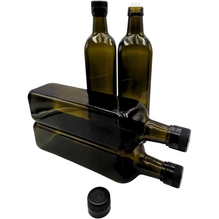 Bouteille en verre 1000 ml Dorica transparent avec bec verseur PP 31,5 - 35 pcs Bouteille en verre 1000 ml Dorica transparent avec bec verseur PP 31,5 - 35 pcs