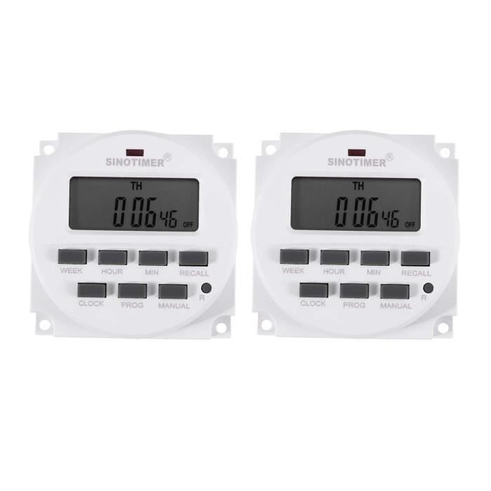 Sinotimer 220V Ac Digital 7 Day Weekly Programmable Timer Switch ...