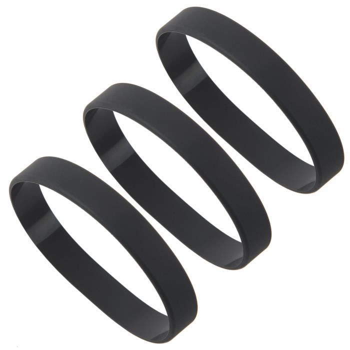 Bracelet en online caoutchouc noir