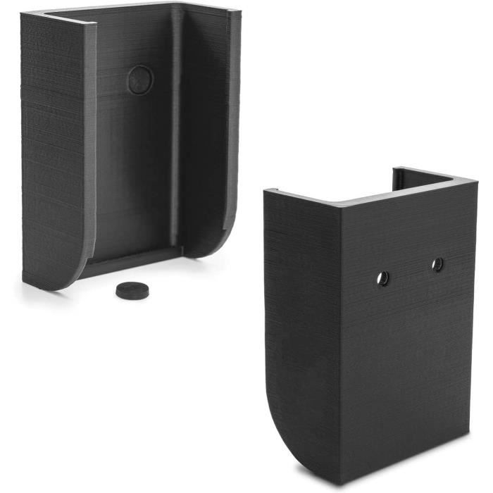 Housoutil Support Mural Pour Télécommande - Organiseur Acrylique Noir Universel, Détenteur Magnétique Pour TV, Clés Et Accessoires