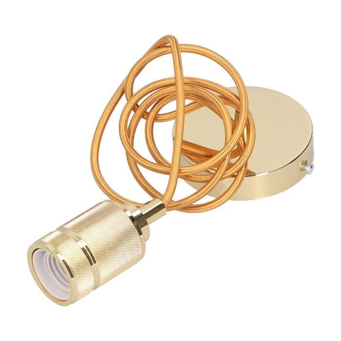 Support De Lampe Vintage E26/E27 Avec Interrupteur - En Laiton Et Aluminium - Pour Ampoules Edison - DIY Et Rénovation